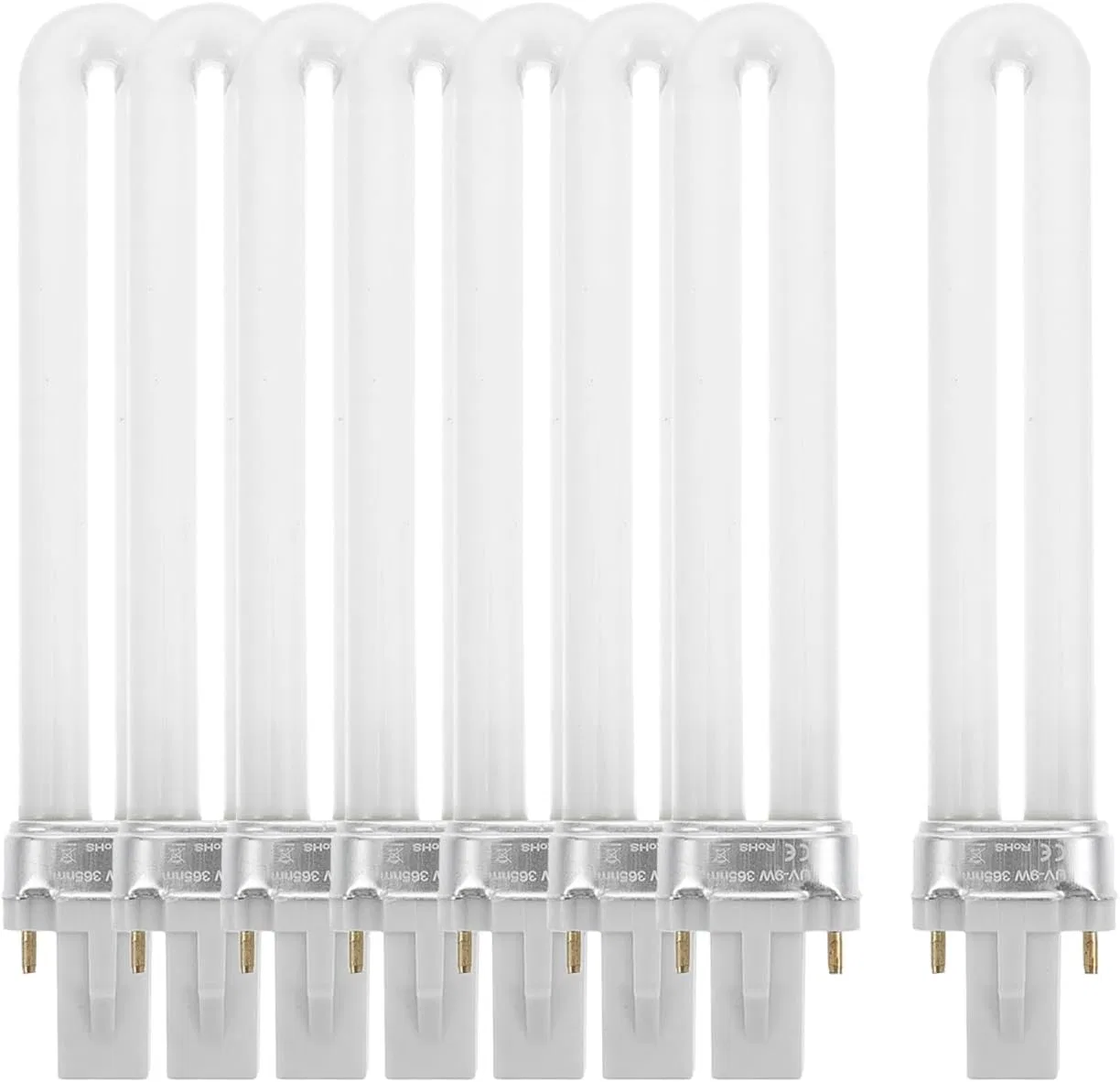 Лампы для УФ/LED сушилки для ногтей, 8 штук по 9 Вт Magiclulu