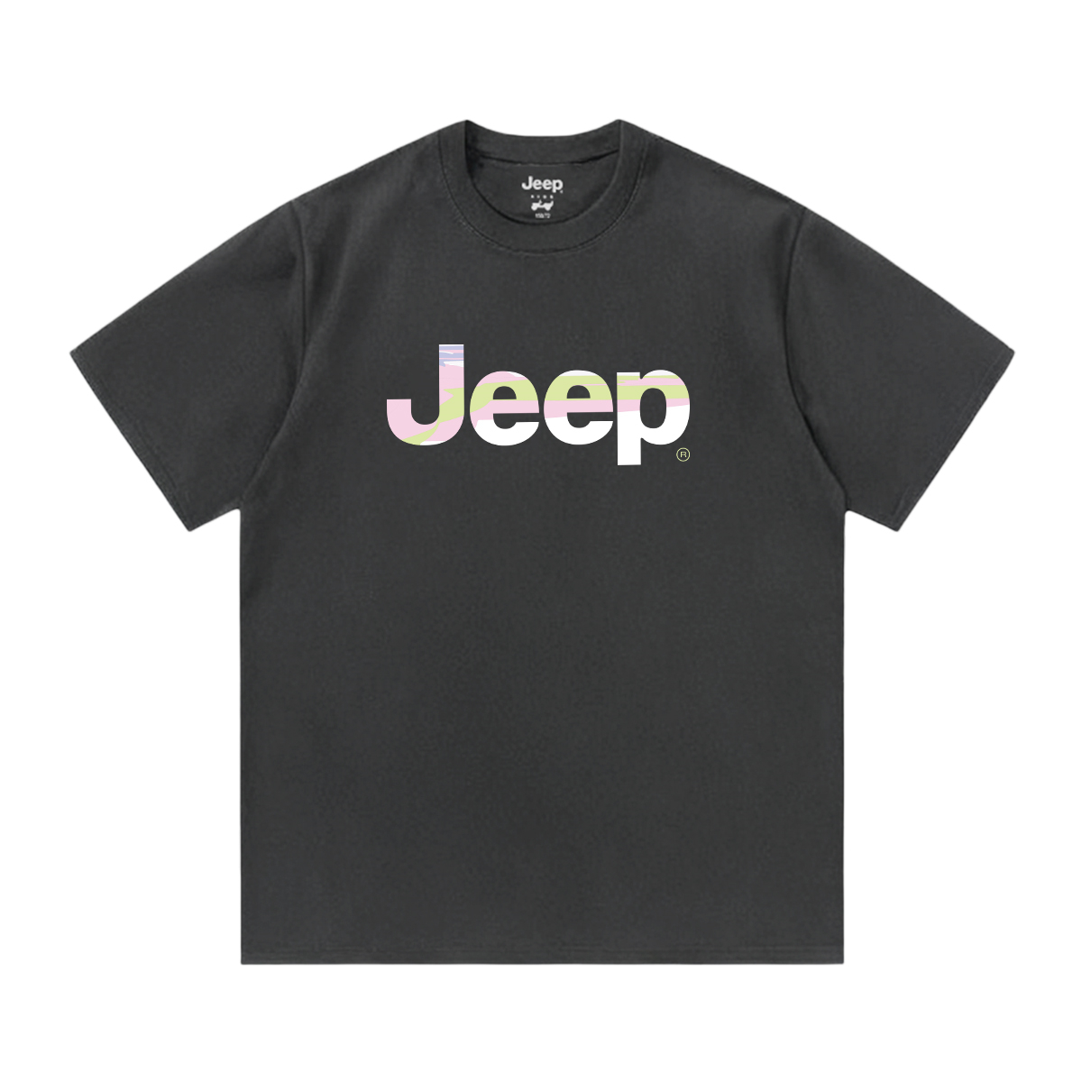 

Футболка с круглым вырезом для школьников Jeep, темно-серый