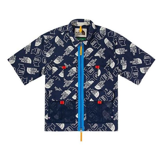 

Рубашка THE NORTH FACE X Brain Dead 76 Boxy Ss Mountain Shirts 'Blue'