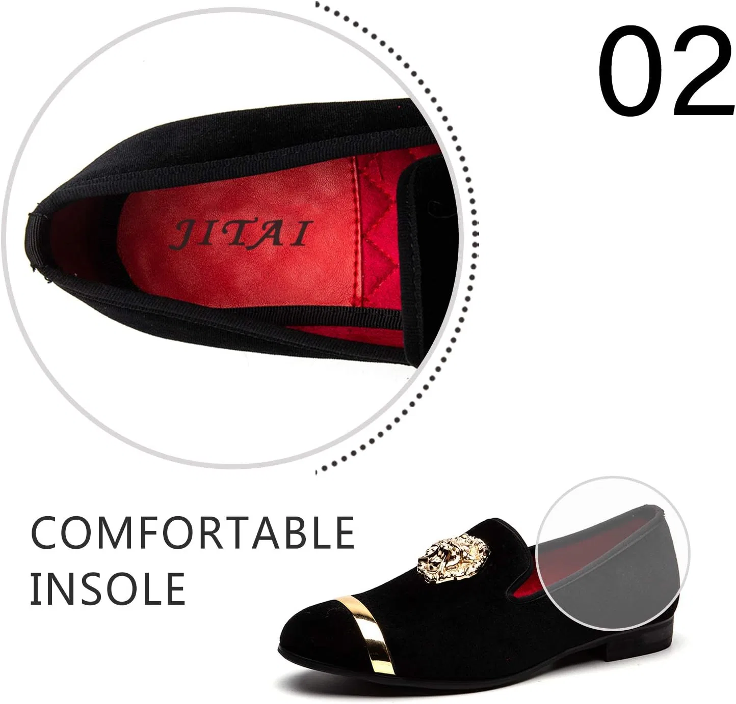 Лоферы кожаные текстурированные мужские Glitter Loafers, Black/03 JITAI — фото 3