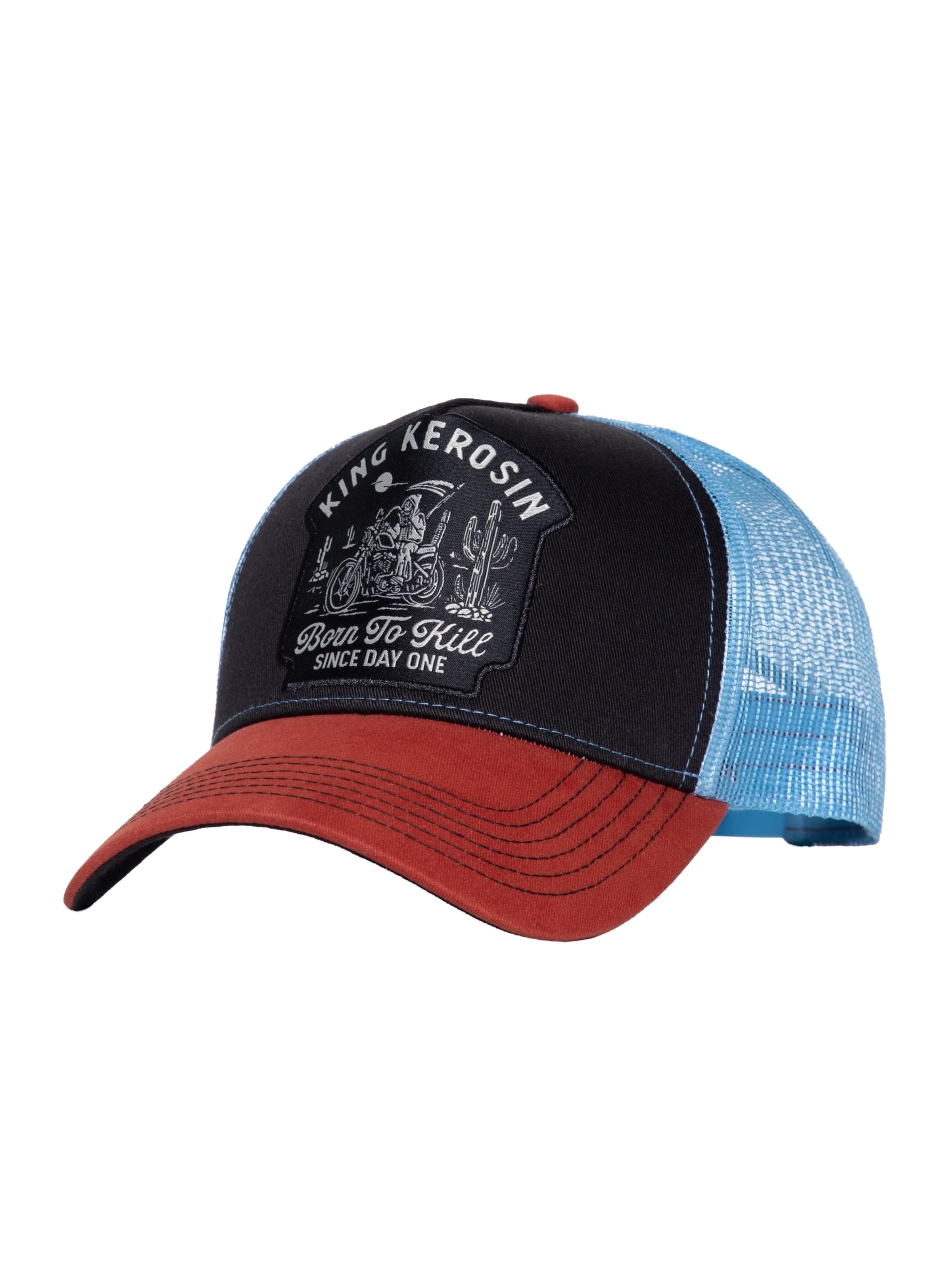 

King Kerosin Кепка 'Born to kill since day one' в черном цвете