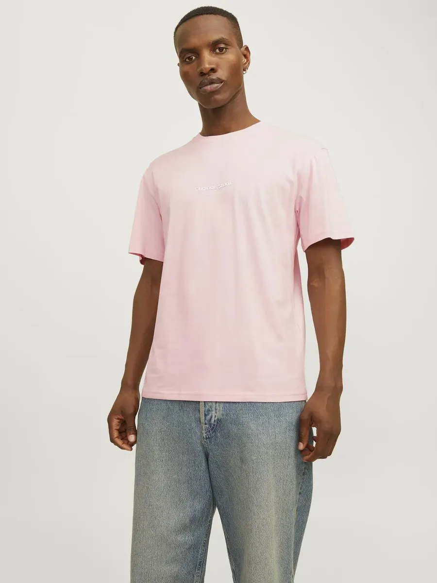 

Рубашка с круглым вырезом Jack & Jones "JORVESTERBRO TEE SS CREW NECK NOOS", цвет Fairy Tale