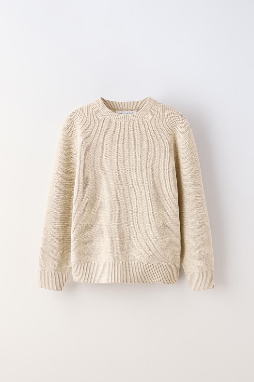 

Вязаный свитер ZARA, экрю