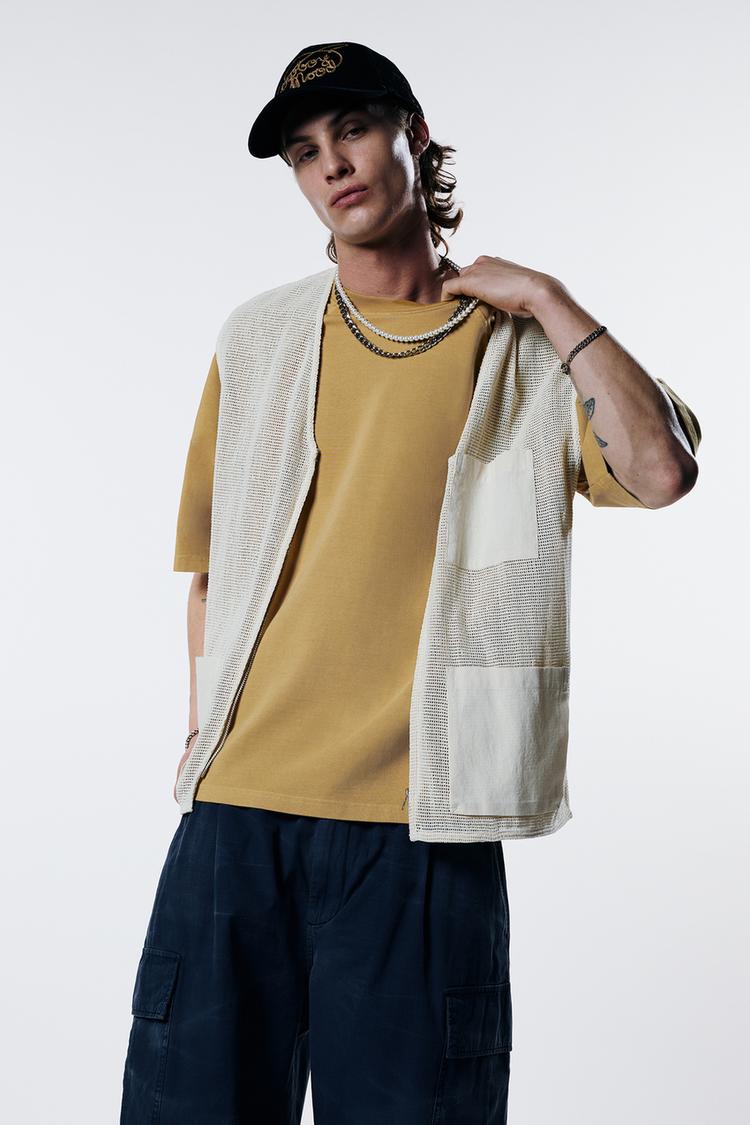 

Футболка с коротким рукавом Pull And Bear, желтый
