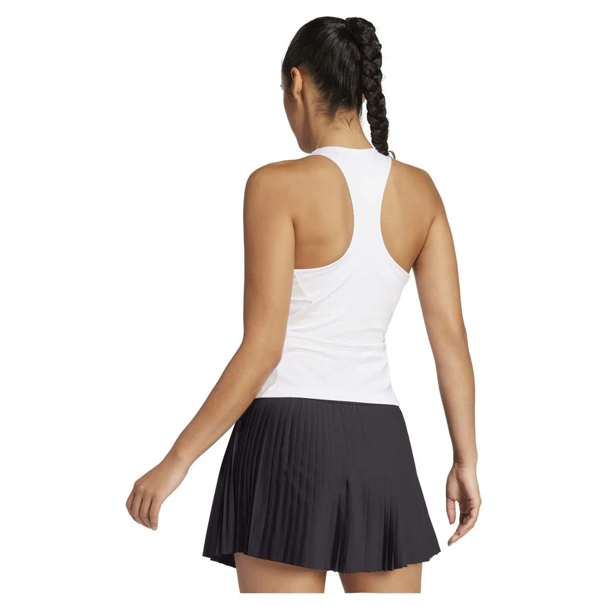 Женская теннисная майка Adidas Y-TANK MIDI, белый — фото 3
