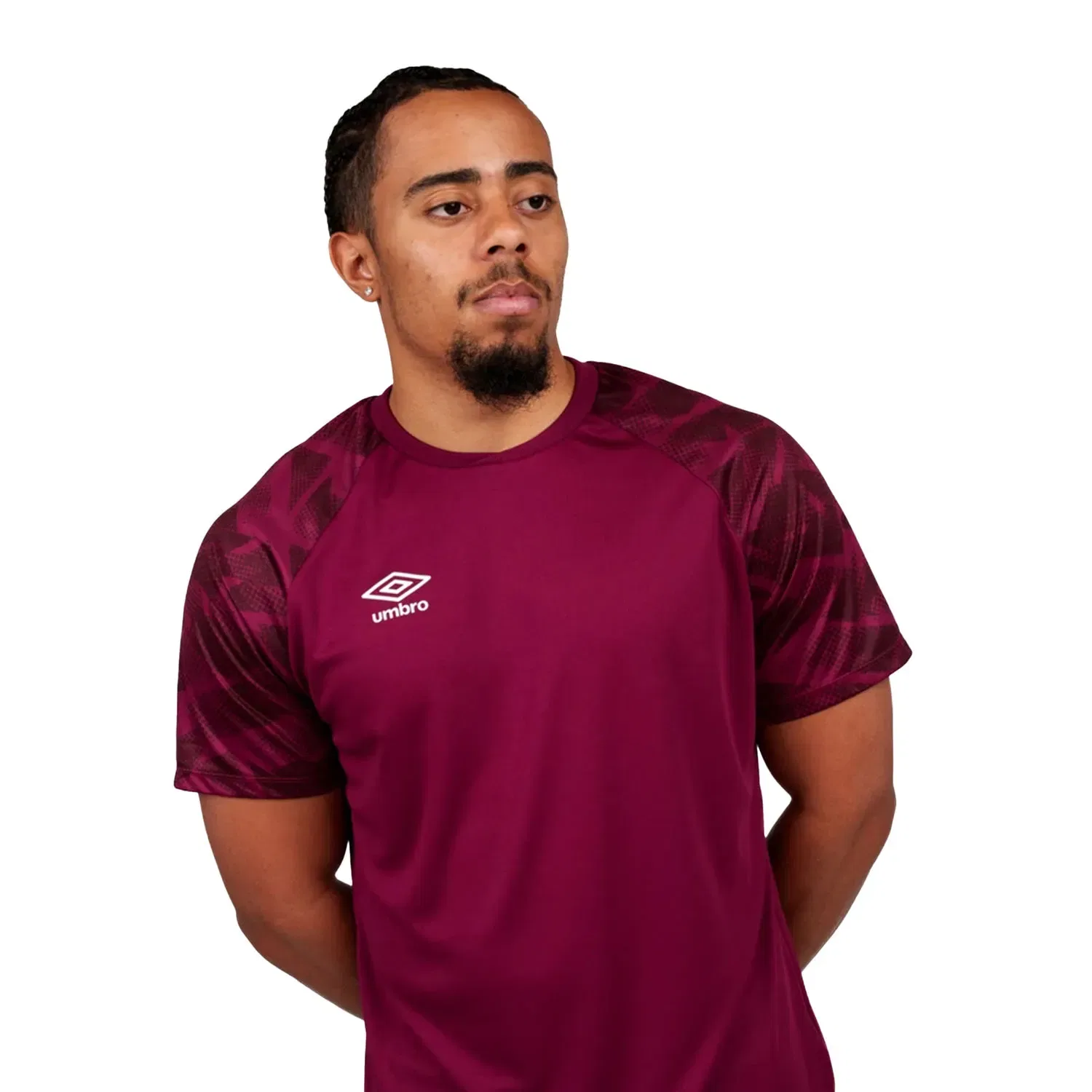 Футболка детская с принтом Umbro, алый