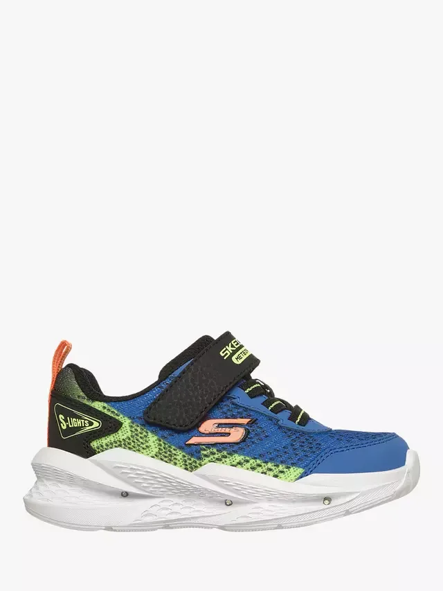 Детские кроссовки S-Lights: Meteor-Lights 20, синие/разноцветные Skechers