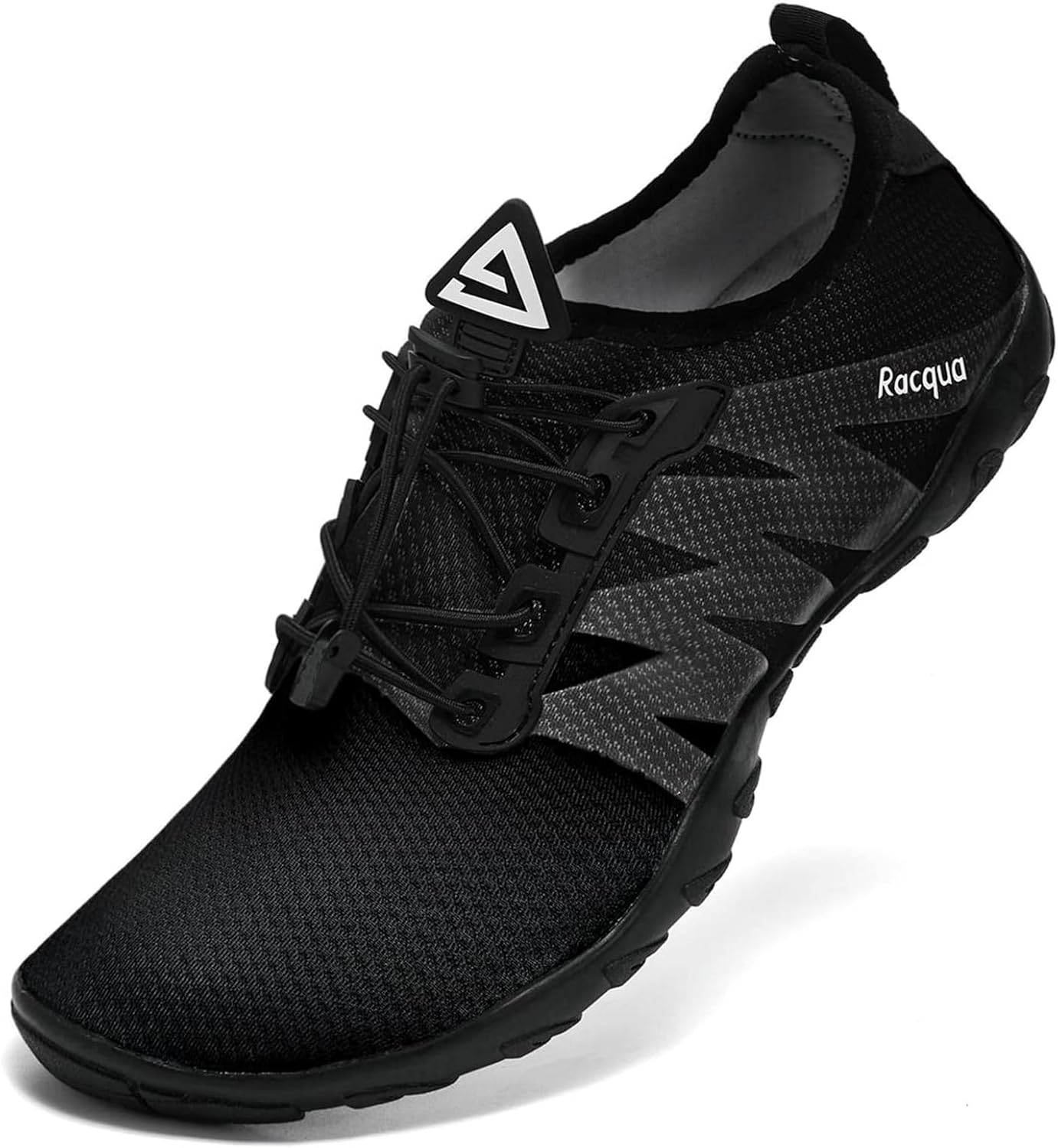 

Мужские и женские водные туфли Racqua, быстро сохнущие акваобувь, легкие обувь для плавания и пляжа, черный
