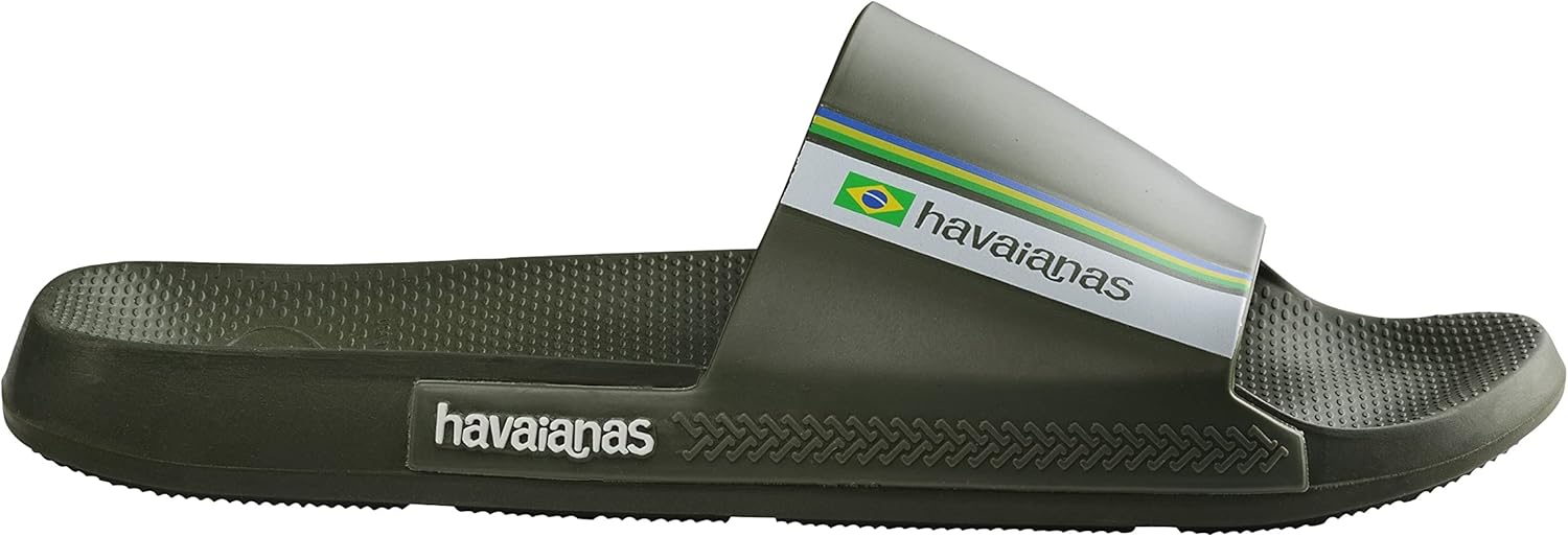 Сандалии Havaianas Slide Brazil унисекс, зеленый — фото 2