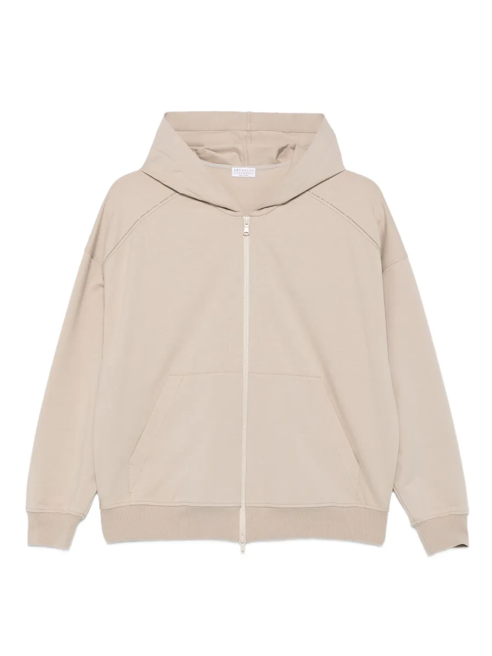 

Худи с декором Monili Brunello Cucinelli, нейтральный