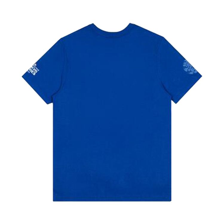 Футболка Nike x Takashi Murakami x MLB World Tour Tokyo Series 2025 Dodgers Script Short-Sleeve Tee 'Blue', синий — фото 2