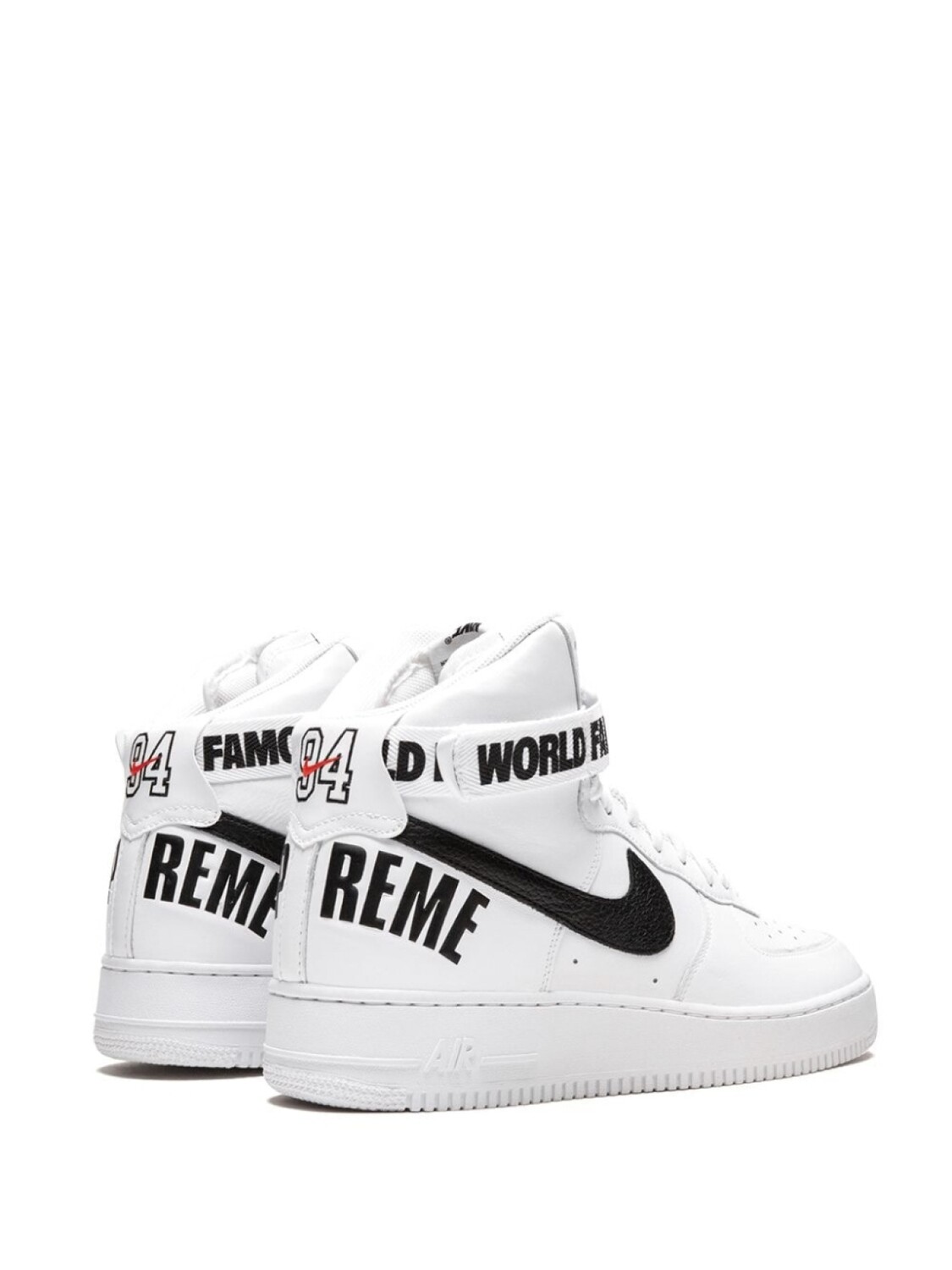 Nike кроссовки Air Force 1 High из коллаборации с Supreme, белый — фото 3