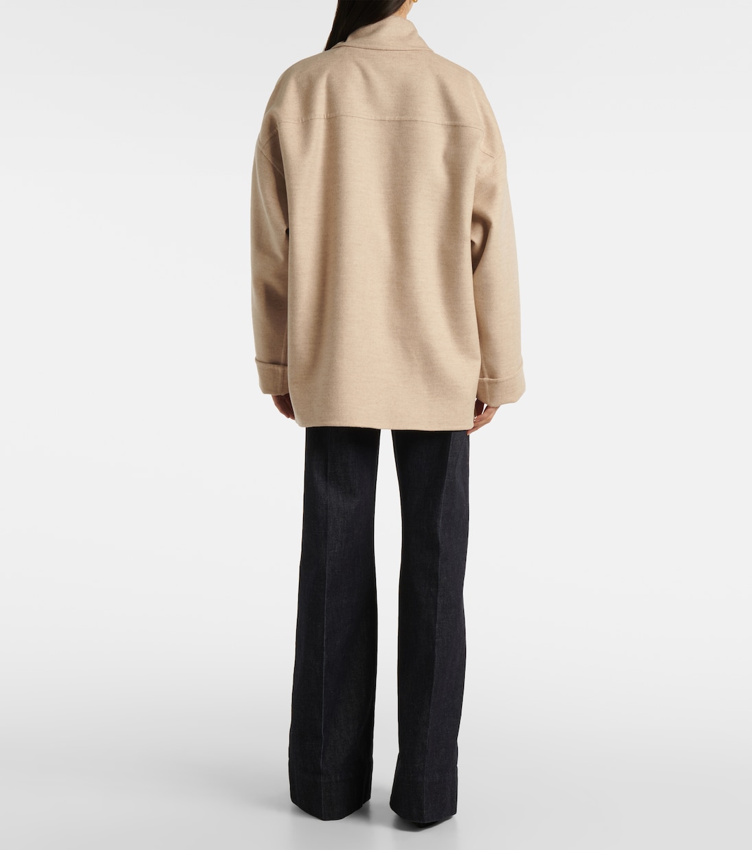 Пальто из шерсти и кашемира Bottega Veneta, Beige Melange — фото 3