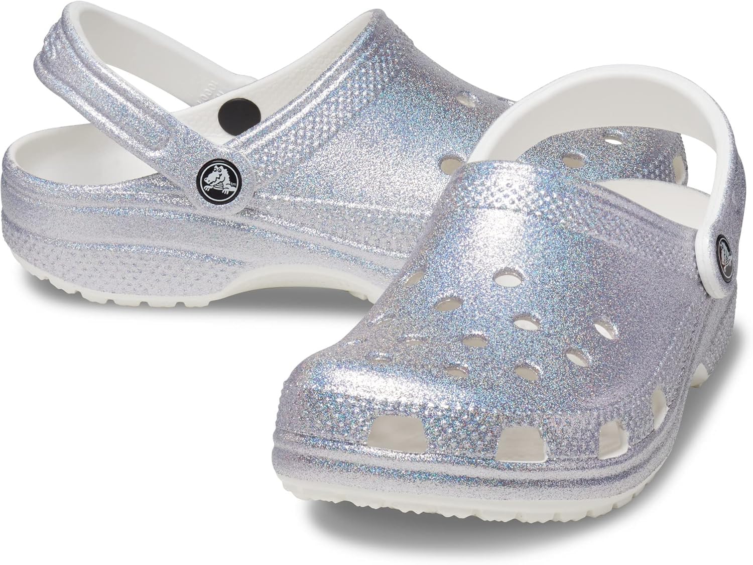 Унисекс сабо Crocs Classic с блестками, мультиколор — фото 2