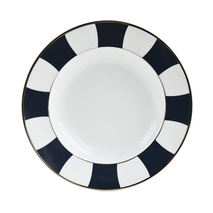 

Bernardaud Galerie Royale Midnight Blue Rim Суповая тарелка, мультиколор