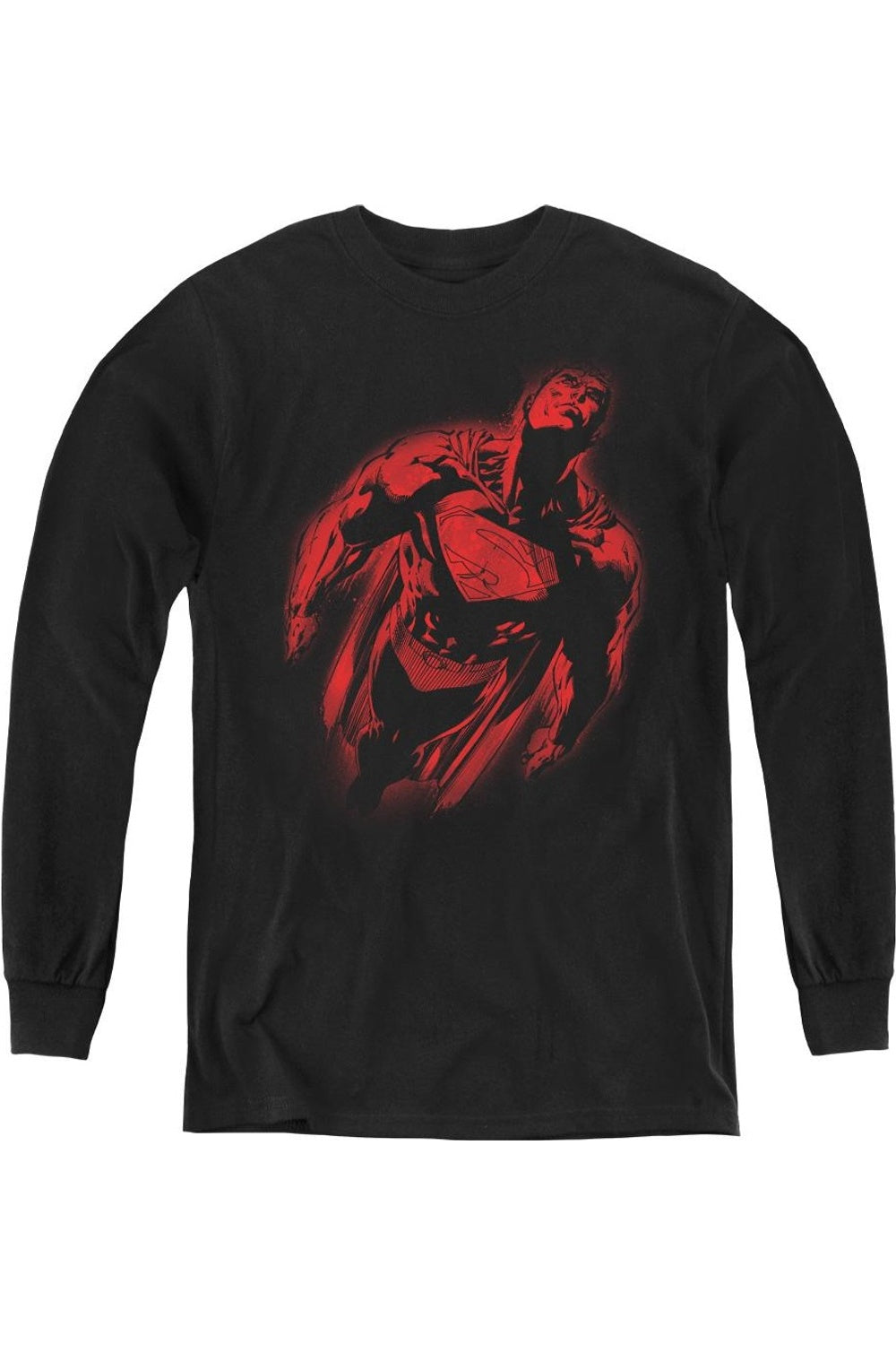 

Футболка с длинным рукавом Superman Sprayed Supes Youth Gildan, черный