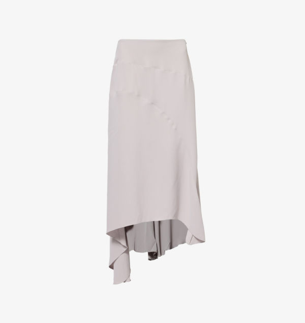 

Юбка миди асимметричного плетения Spiral-Seam Victoria Beckham, цвет heather