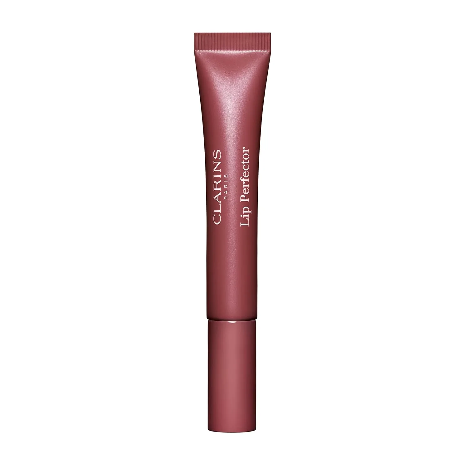 Блеск для губ Clarins Lip Perfector | Увлажняющий и придающий объем губам пептидный блеск | Мгновенный блеск с полупрозрачным мерцающим финишем | Нелипкая текстура с ароматом ванили | 0,35 унции, 25 Mulberry Glow - Pearly Cool Plum