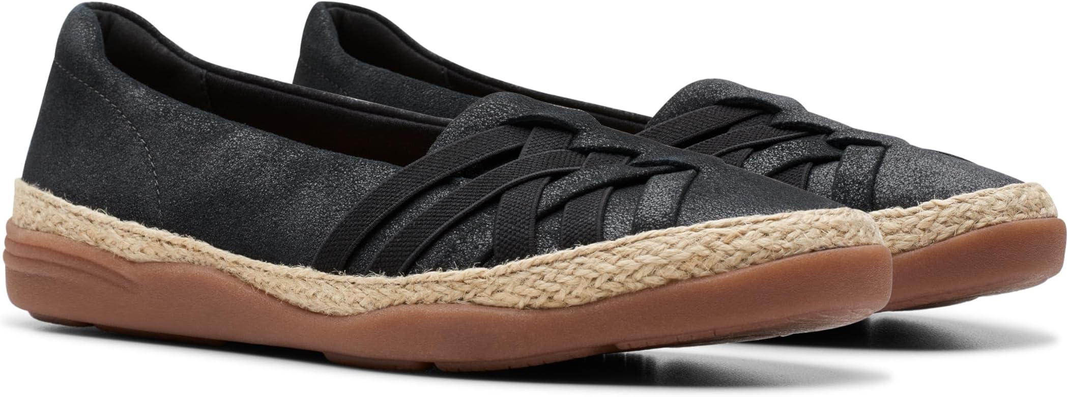 Балетки Clarks Elaina Petal, цвет Black Suede
