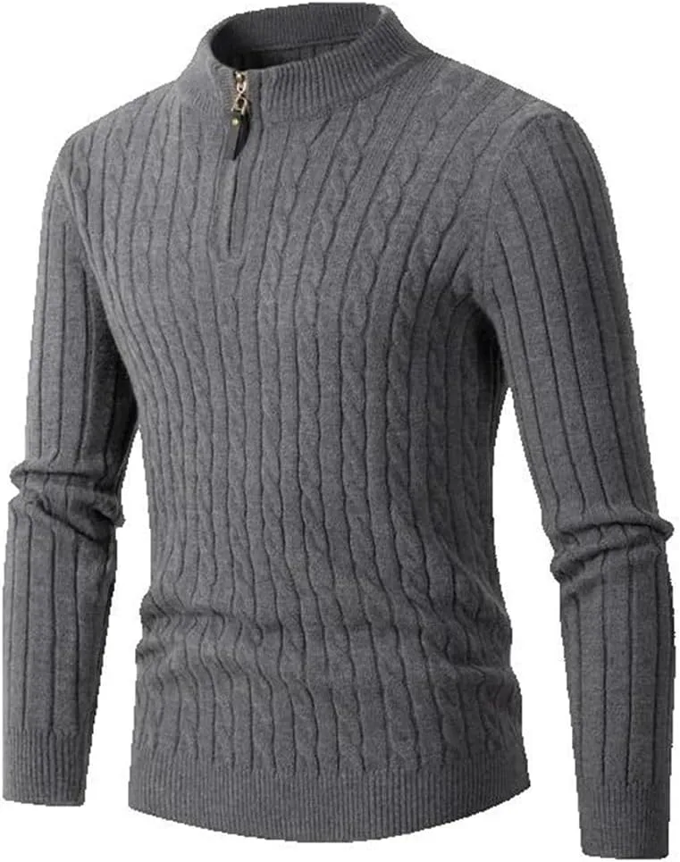 

Толстый свитер Xingfenly с полумолнией для мужчин