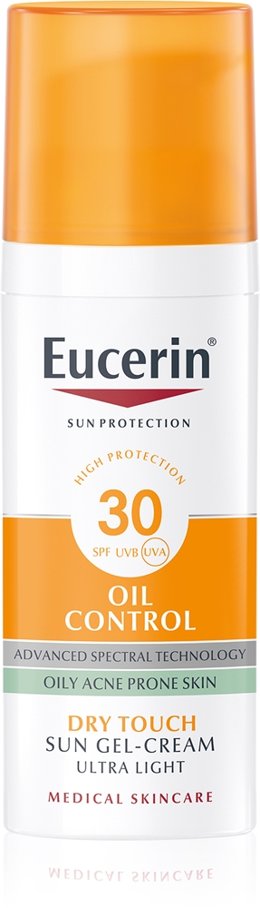 

Защитный гель-крем для лица с защитой от солнца и жирности SPF 30 Eucerin, 50 мл