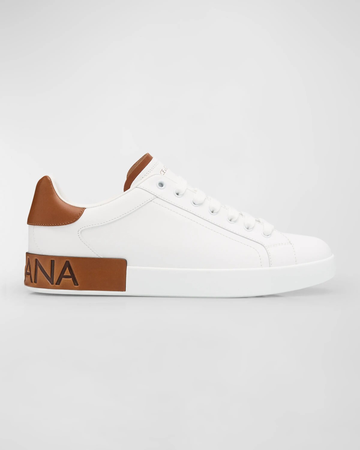 

Мужские низкие кеды Portofino из телячьей кожи Dolce&Gabbana, цвет Bianco/Cuoio