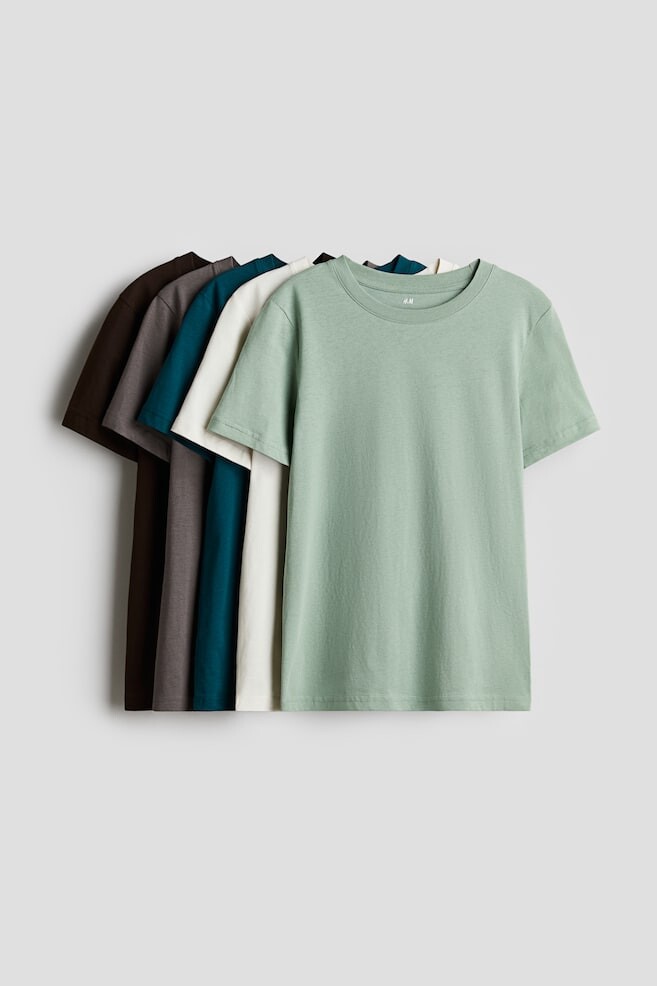 

Упаковка из 5 футболок H&M, зеленый