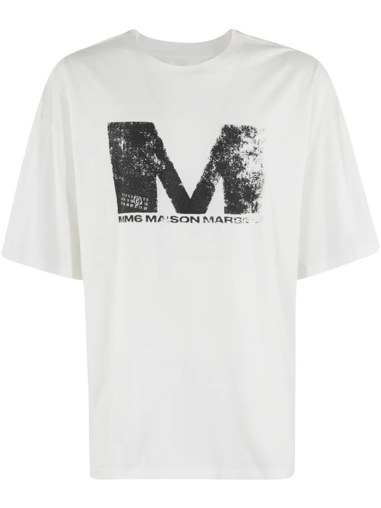 

Футболка из хлопка с логотипом MM6 Maison Margiela, белый
