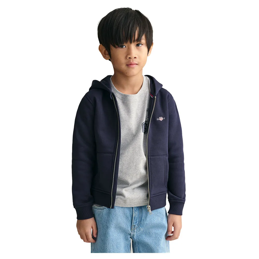 

Толстовка Gant 806798 full zip, синий