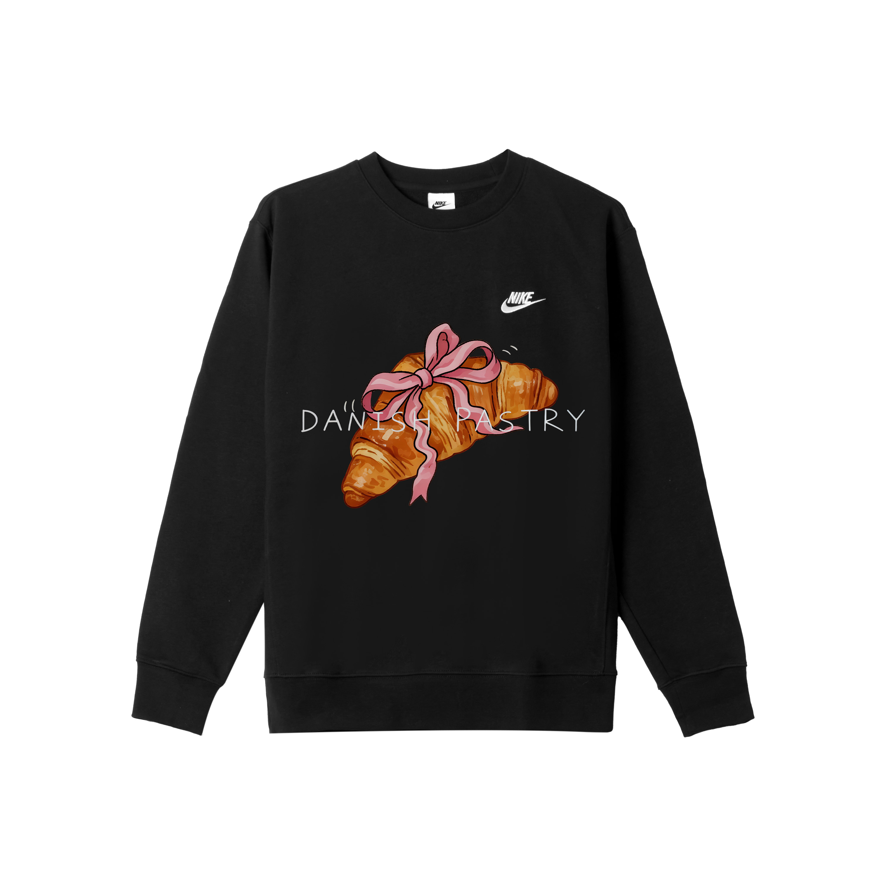 

Nike Мужская толстовка с круглым вырезом, черная, средней толщины