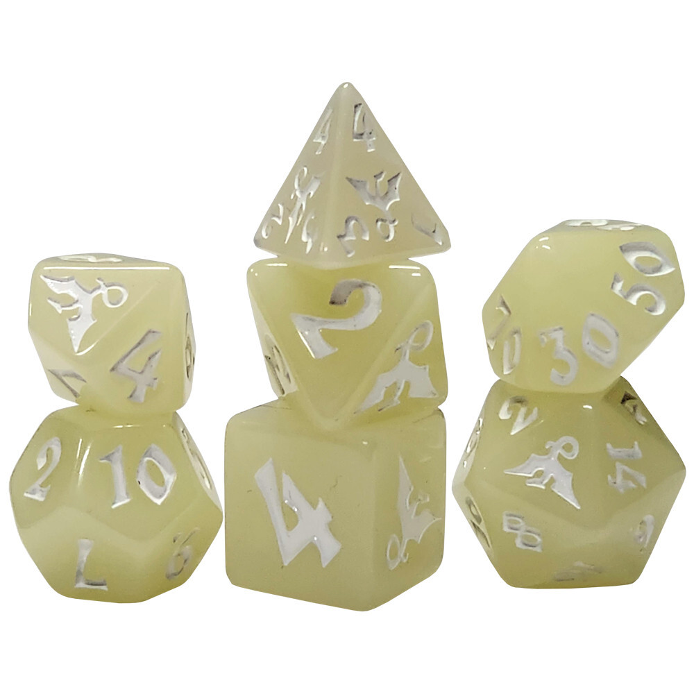 

Аксессуары Black Oak Workshop Dragon Dice: Moon (Glow-in-the-Dark) (7)