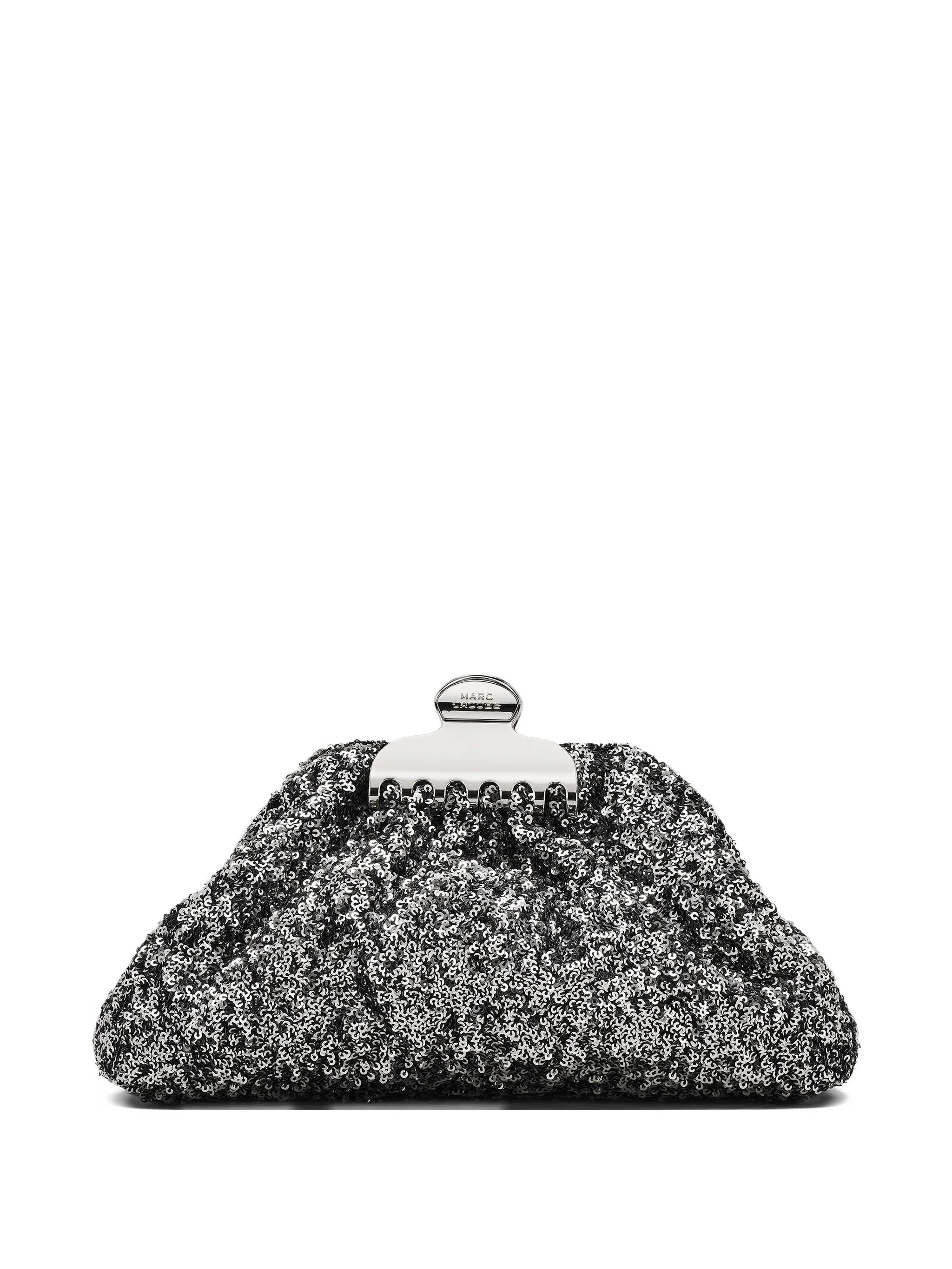 

Маленький клатч Claw Clip с пайетками Marc Jacobs, серебристый