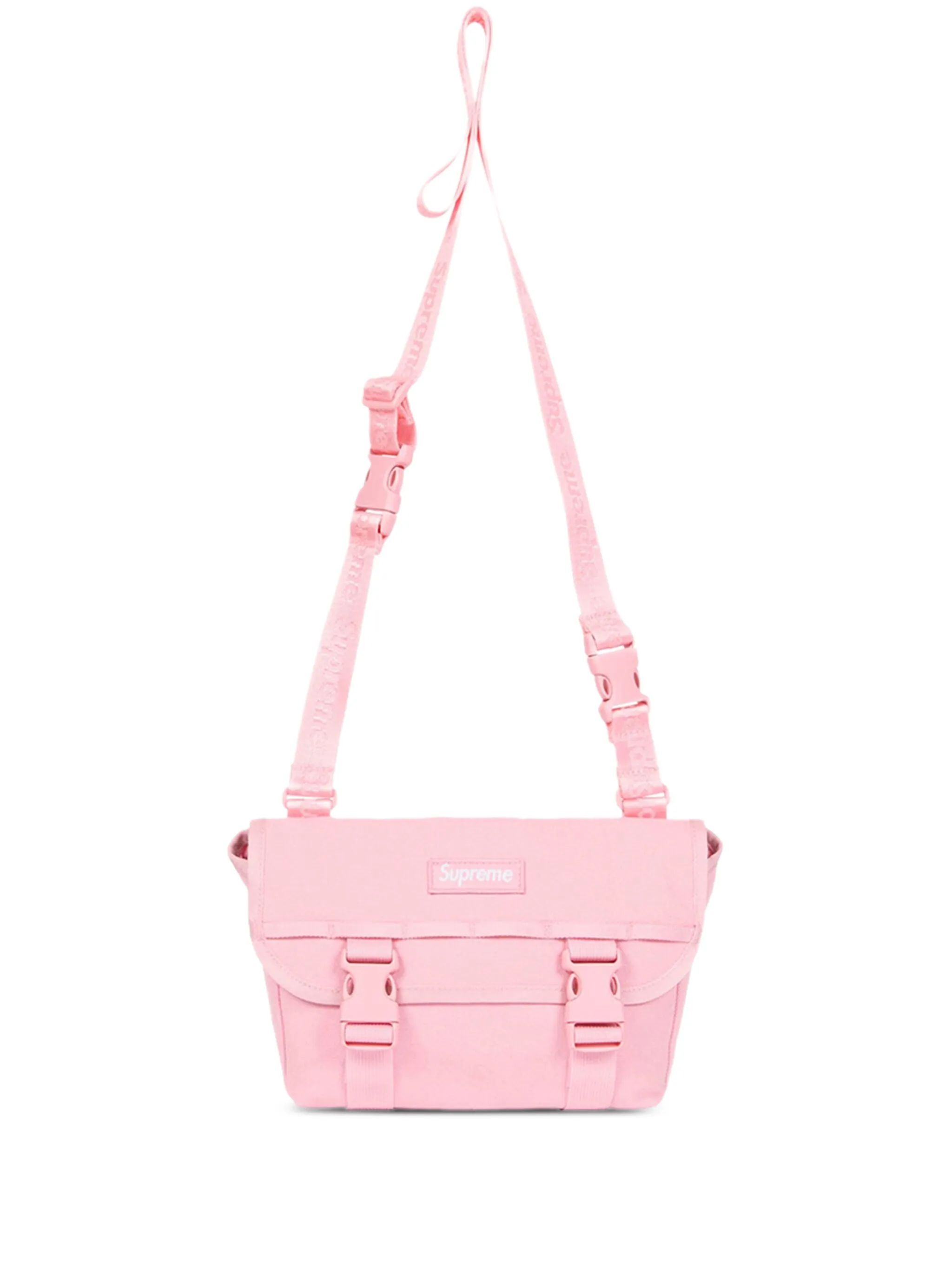 

Сумка-мессенджер размера мини с нашивкой-логотипом Supreme, розовый