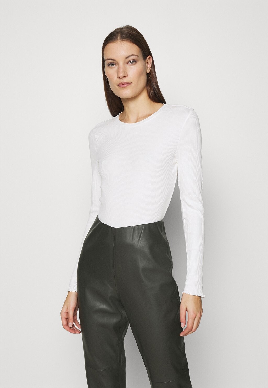 

Футболка с длинным рукавом SLFANNA CREW NECK TEE Selected Femme, белоснежный