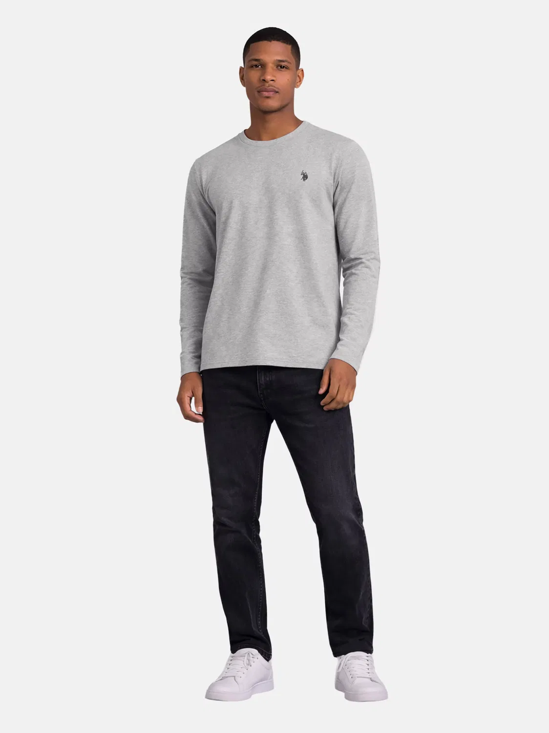 Футболка U.S. Polo Assn., Mottled Grey — фото 4