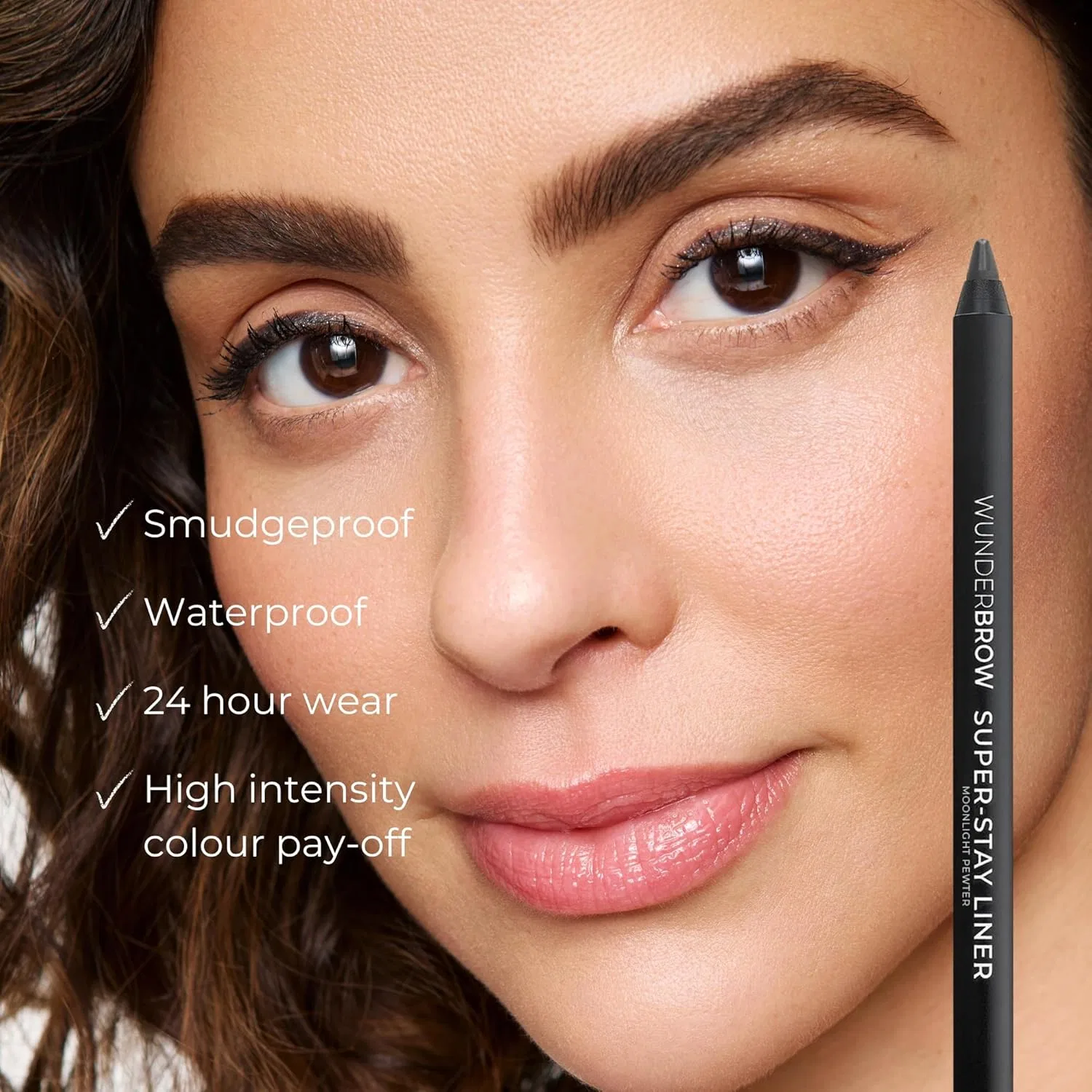 Подводка для глаз Wunderbrow Superstay Eyeliner Pencil коричневый — фото 4