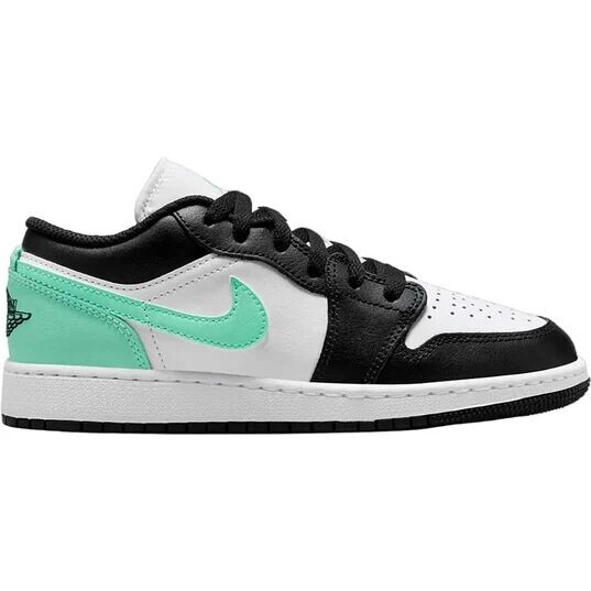 

Кроссовки Air Jordan 1 Low GS, цвет Weiß/Schwarz/Glänzendes Grün
