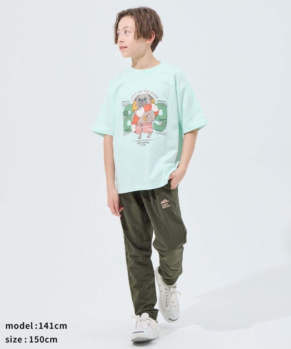 (К) Легкие эластичные брюки с ластовицей KRIFF MAYER, OLIVE GREEN — фото 3
