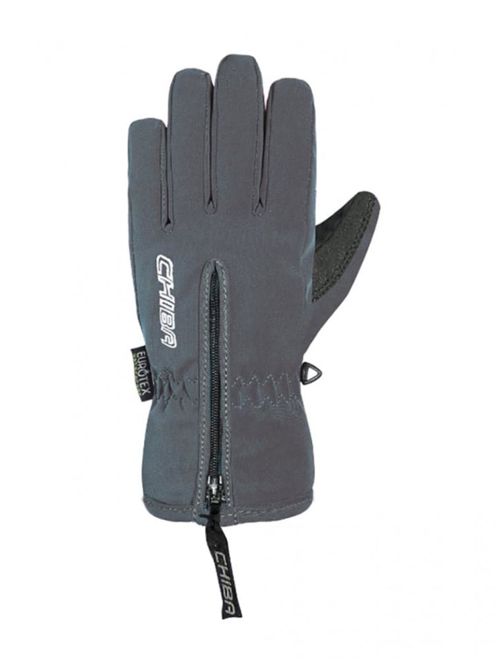 

Детские базовые велосипедные перчатки с пальцами - темные Chiba