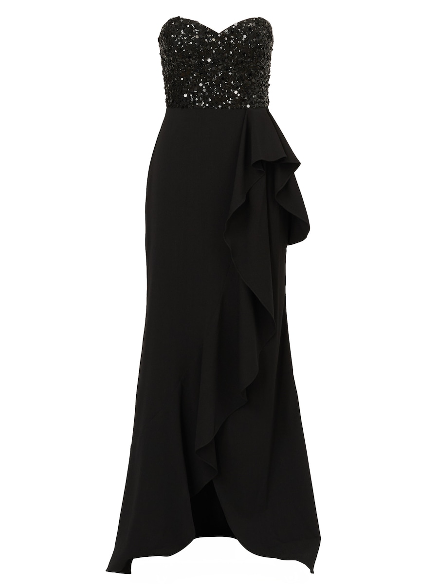 

Вечернее платье Adrianna Papell Strapless Bead Mesh Dress, черный