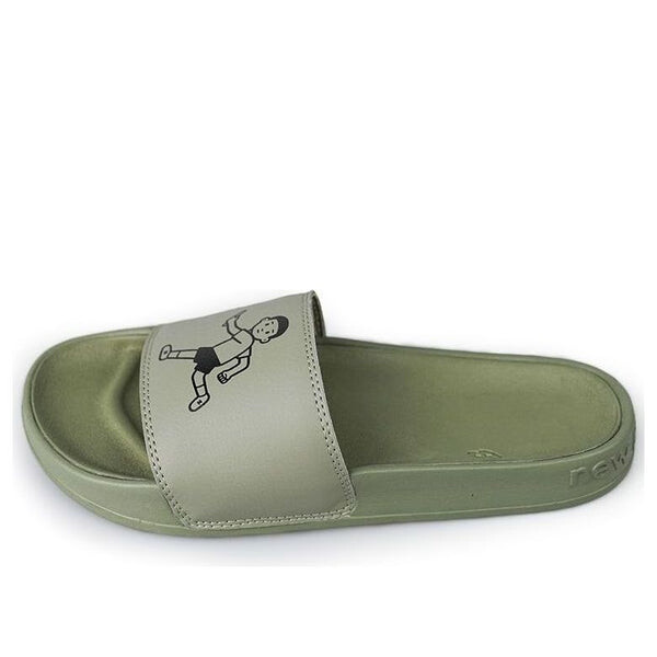 

Тапочки x noritake slippers dark green New Balance, зеленый