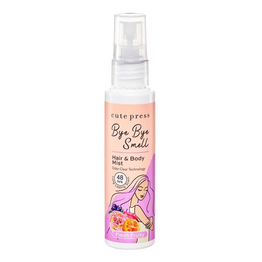 

Cute Press Спрей для волос и тела Bye Bye Smell, 60 мл. Свежий фруктовый, Fresh Fruity