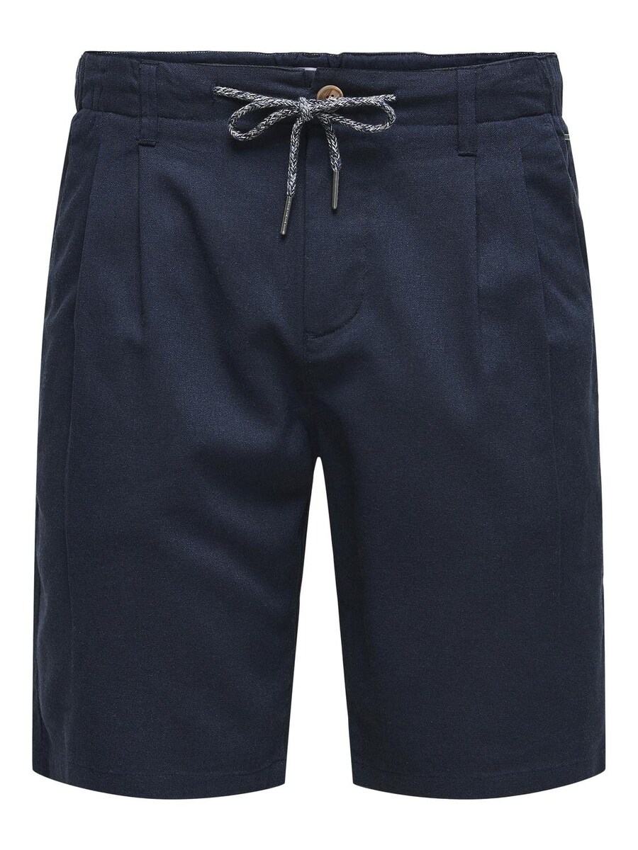 

Шорты чинос Only & Sons Regular Pleat-Front Pants LEO, морской синий
