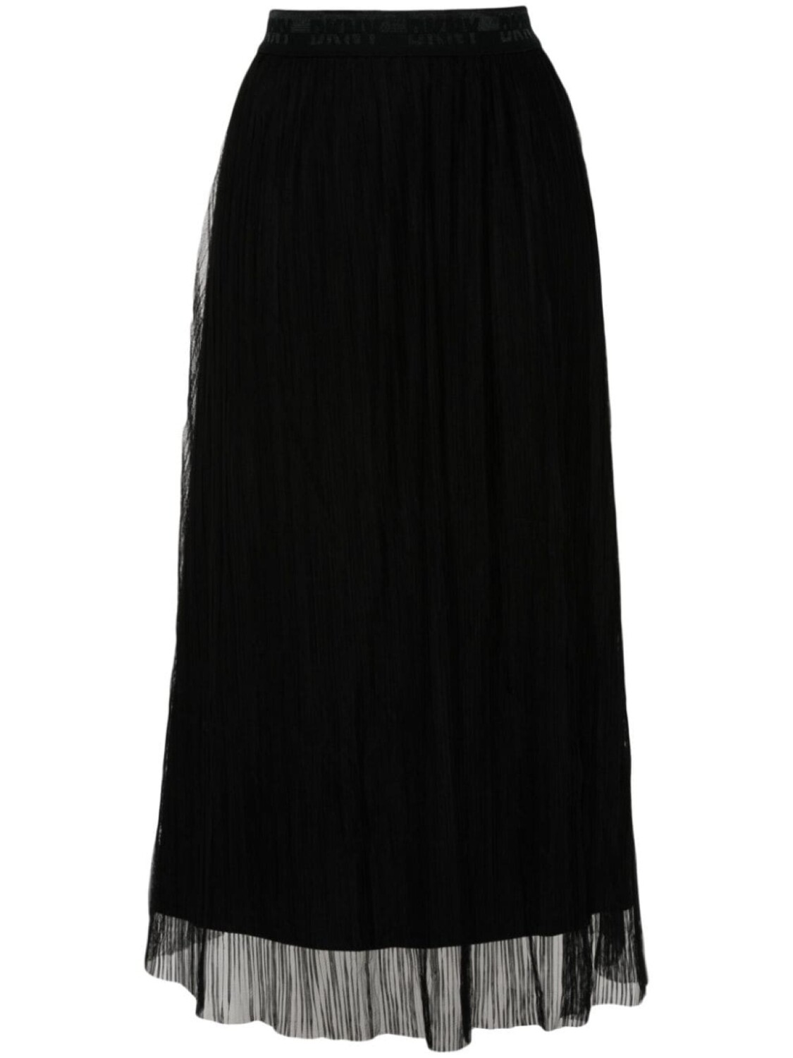 

DKNY юбка из сетки с логотипом на поясе, черный