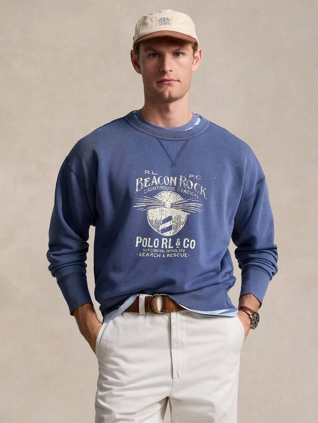 

Толстовка с графическим логотипом polo Ralph Lauren, цвет Blue Heaven