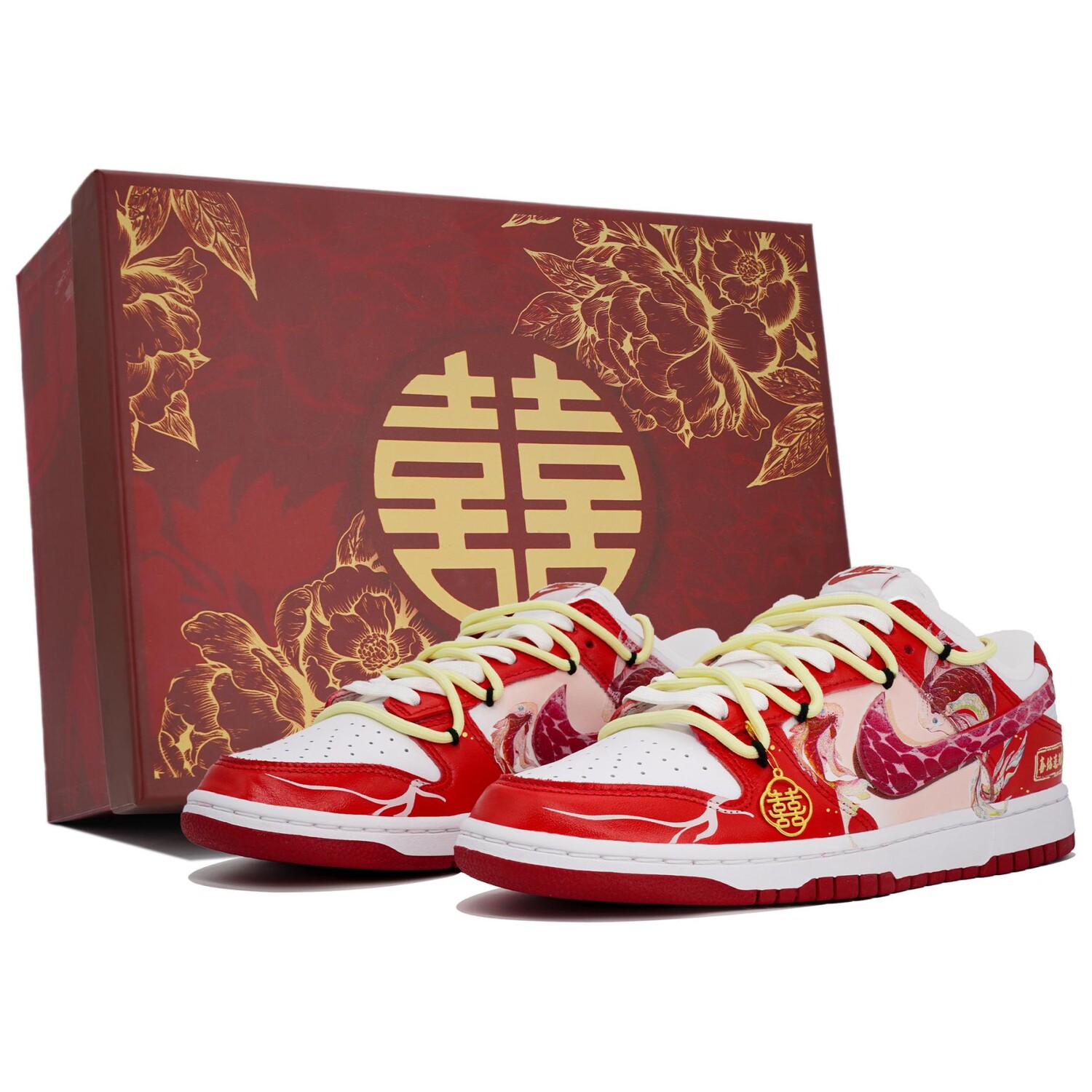 

Кроссовки Nike Dunk Skateboard Shoes Women's Low-Top White, белый