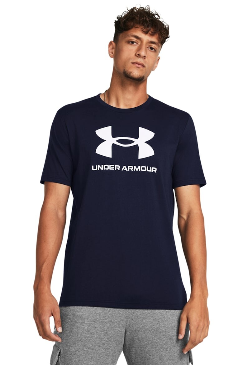 

Хлопковая футболка с логотипом Under Armour, синий