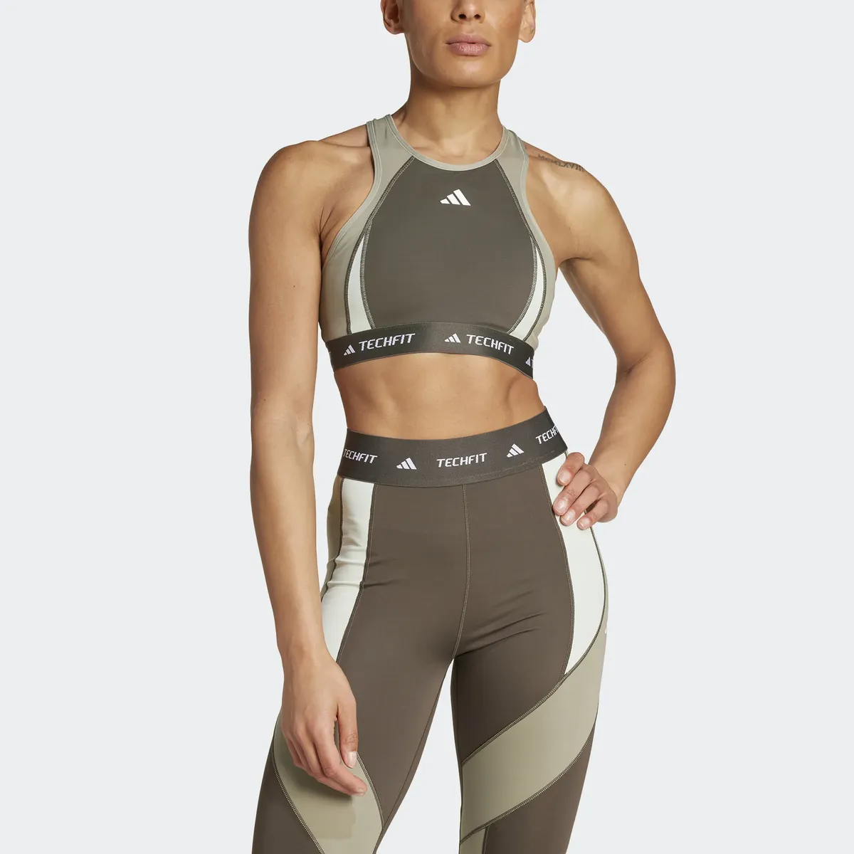 

Спортивный бюстгальтер adidas Performance "TF MS HN CB BRA", оливковый