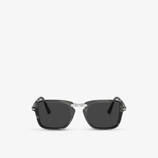 

PO3330S солнцезащитные очки из ацетата в прямоугольной оправе Persol, серый