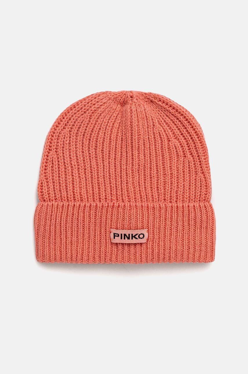 

Шерстяная шапка Pinko, оранжевый